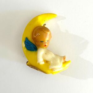 VTG Gurley Candle, Sleeping Angel on the Moon